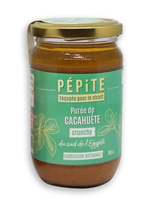 Pépite -- Purée de cacahuètes d'egypte crunchy - 300 g